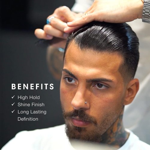 Pacinos Sleek - Extra Hold Pomade for All Hair Types | Long-Lasting Shine, 2 fl. oz.