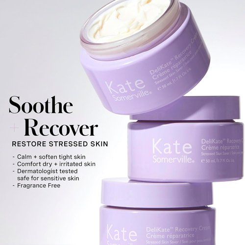 Kate Somerville DeliKate Recovery Cream - Hydrating Treatment for Irritation & Redness Relief - Sensitive Skin Solution