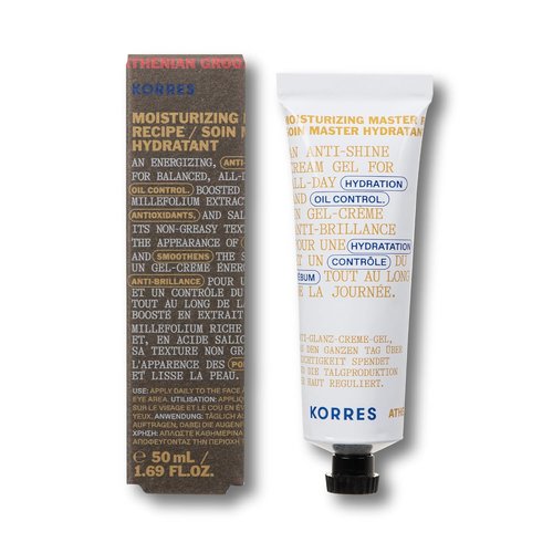 KORRES Mattifying Moisturizer for Men - Lightweight Pore-Minimizing Face Cream with Salicylic & Hyaluronic Acid | 1.69 fl oz