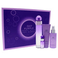 Perry Ellis 360 Purple Women's Fragrance Gift Set - 3.4oz EDP Spray, 7.5ml Mini, Body Mist & Shower Gel