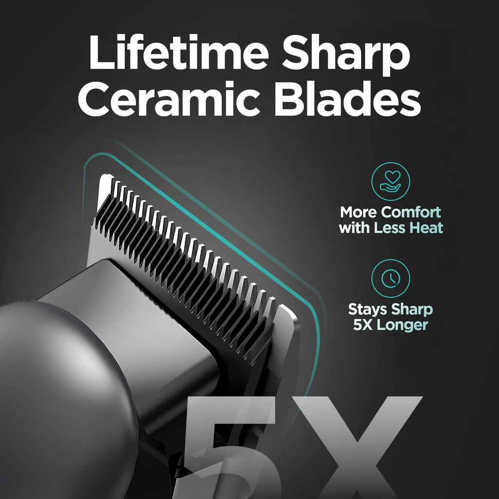 Yineel Hair Clippers for Men, Professional Cordless Clippers & Trimmer Set, Super Quiet, Clippers for Hair Cutting Kit with LED Display, Gift for Men Women Barber Kid