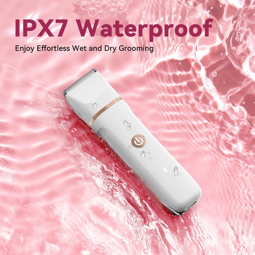 4-in-1 Electric Bikini Trimmer for Women - Painless Electric Razors for Facial/Body/Armpit/Pubic Hair, IPX7 Waterproof Replaceable Shaver Head & Nose Hair Trimmer for Travel, Gifts for Girlfriend Wife
