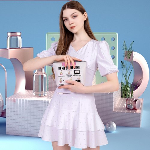 MEIKIUP Funny K-Drama Lover Gift Korean Merchandise Korean Drama Fan Gift K-Drama Women Makeup Bag (Watch K-DRAMA Bag)