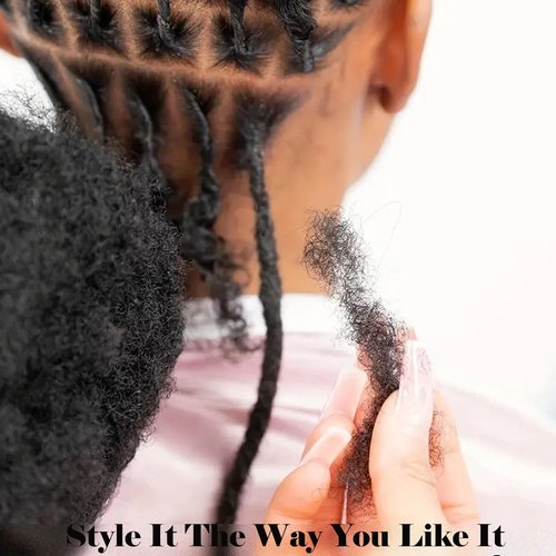 Afro Kinkys Bulk Human Hair for Dreadlock Extensions 8 Inches 30 Gram Natural Black Loc Repair Afro Kinky Braiding Human Hair for Locs (8 Inch 2 Bundles/Package)