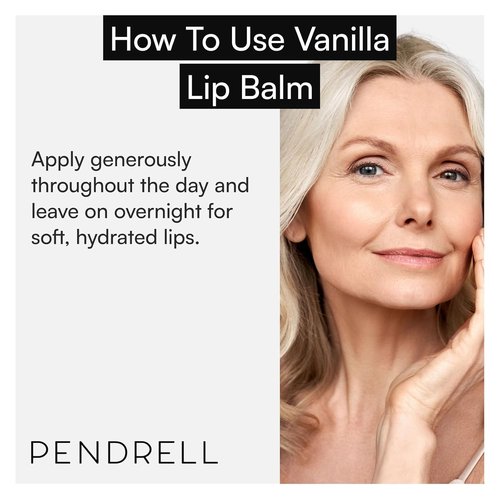 PENDRELL Lip Balm & Mask - Hydrating Vanilla Formula with Hyaluronic Acid & Shea Butter | 1 Oz (30g)
