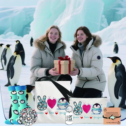 CORNER RUNNER Penguin Gifts for Women -6Pcs Unique Inspirational Penguins Stuff For Penguin Lovers