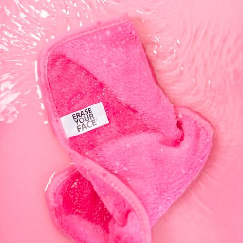 ERASE YOUR FACE Reusable Makeup Remover Cloths - Microfiber Towels for Gentle Cleansing - Water Activated | Multi-Color (4 Pack)
