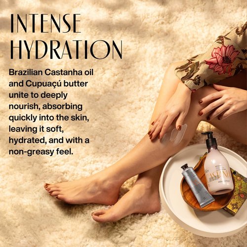 Natura Brazil Nut Foot Cream - Nourishing & Soothing for Dry Skin - Fast Absorbing - Vegan & Cruelty-Free - 2.6 oz (75g)