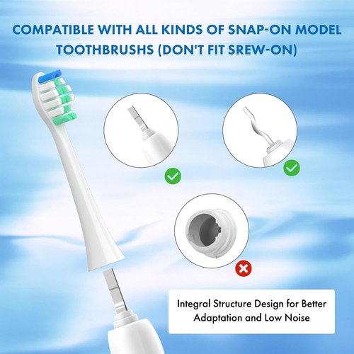 Philips Sonicare Replacement Toothbrush Heads - 10 Pack Soft Electric Brush Heads for Optimal Plaque Control | Compatible with HX9023/65 Models