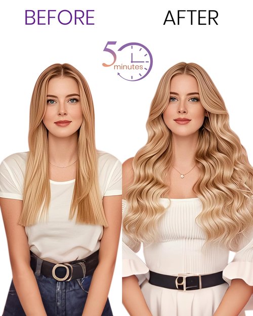 LaaVoo Clip in Hair Extensions Balayage Darkest Brown to Light Brown Balayage Brown Human Hair Clip in Extensions Brown Balayage Hair Extension Clip ins Straights Short Hair 12 Inch 5pcs 80g