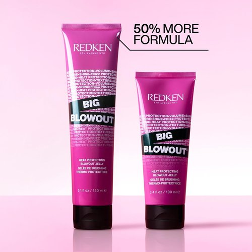 Redken Big Blowout Heat Protectant Gel - All-Over Volume, Shine & Frizz Control for All Hair Types