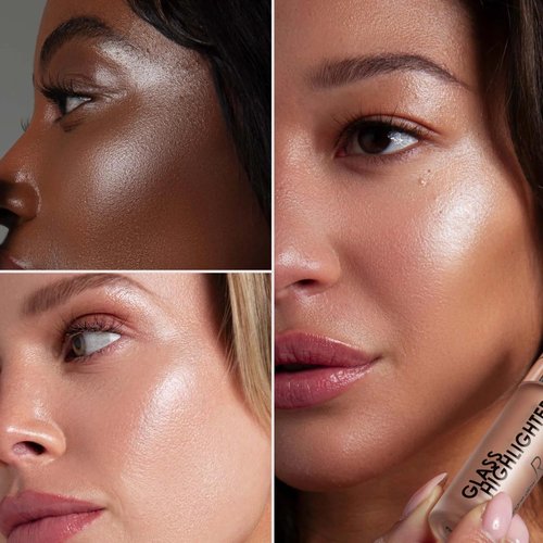 Rodial Glass Highlighter - Feather-Light, Silky Illuminating Fluid for Natural Luminous Glow, Oil-Free, 0.1 fl. oz.