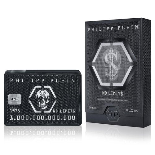 Philipp Plein Eau de Parfum No Limits 90ml | Sensual Oriental Woody Fragrance in Sleek Black Bottle