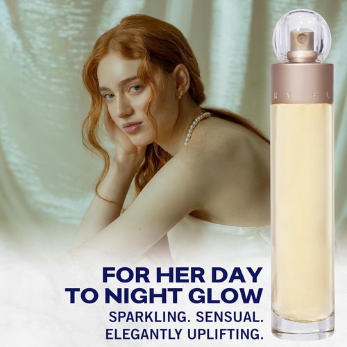 Perry Ellis 360° Eau De Toilette Spray for Women - Light & Bright Floral Designer Perfume | 3.4 fl oz (100 mL)