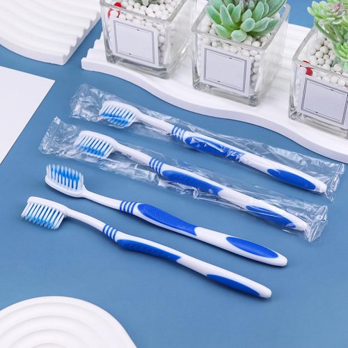 Codweny Bulk Toothbrushes 30 Pack Colorful Individually Wrapped Disposable Soft Large Brush Head Ergonomics Handle Oral Set for Adults Kids Travel Hotel OCC Airbnb Dentist (30)
