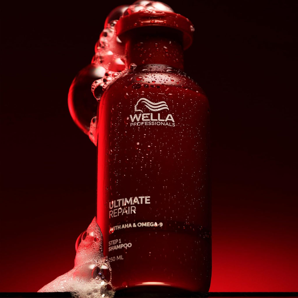 Wella Professionals ULTIMATE REPAIR Shampoo - Repair, Strengthen & Moisturize Damaged Hair | AHA & Omega-9 Enriched