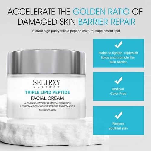 Nodfens Triple Lipid Peptide Cream - Anti-Aging Moisturizer for Radiant, Smooth Skin - Advanced Recovery Formula