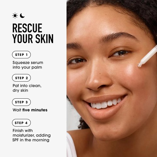 bareMinerals Skin Rescue Pure Smooth Face Serum, Formulated with 5% Niacinamide + Chebula, Smoothes Fine Lines + Wrinkles, Sensitive Skin Safe, Vegan, Cruelty-Free & Dermatologist-Tested