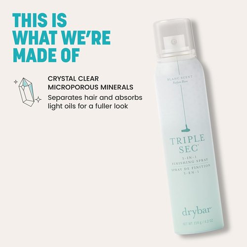 Drybar Triple Sec 3-in-1 Finishing Spray - Adds Texture & Refreshes Hair for Fuller Styles, All Hair Types