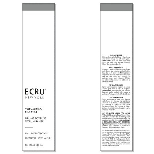 ECRU New York Volumizing Silk Mist - Texturizing Hair Shine Spray, 5oz for Luscious Volume