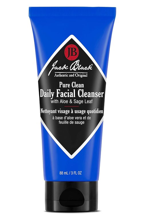 Jack Black Pure Clean Daily Facial Cleanser - 2-in-1 Men's Face Wash & Toner, 8 oz