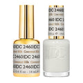 DND DC Gel Polish Set, Sheer Collection, UV/LED Gel Polish and Air Dry Nail Lacquer, Matching Chip-Free Polish Duo, 2460 Coconut Silk, 0.5 Fl Oz