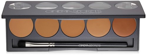 Cinema Secrets Ultimate Foundation Palette - 5-in-1 Buildable Coverage, Long-Wear Matte Finish, Paraben-Free