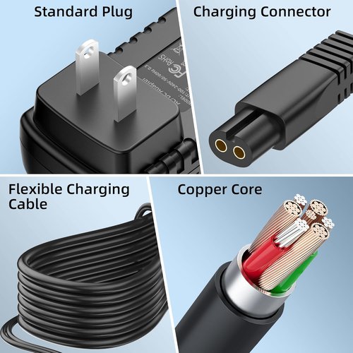 BaByliss PRO 4.5V Charger - Power Cord Adapter for FX788, FX787, FX870, FX820, FXSSM, FX726, FX825 Clippers
