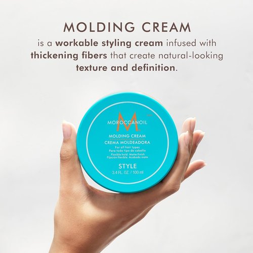 Moroccanoil Molding Cream - Flexible Hold Styling Cream for All Hair Types | 3.4 oz