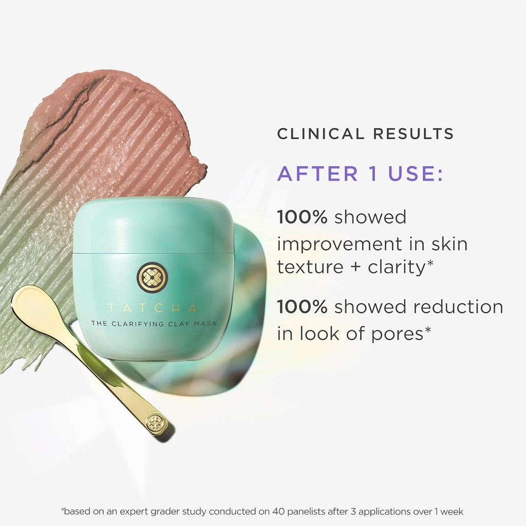 TATCHA Clarifying Clay Mask - Exfoliating Pore Treatment for Deep Cleansing | 50 ml | 1.7 oz