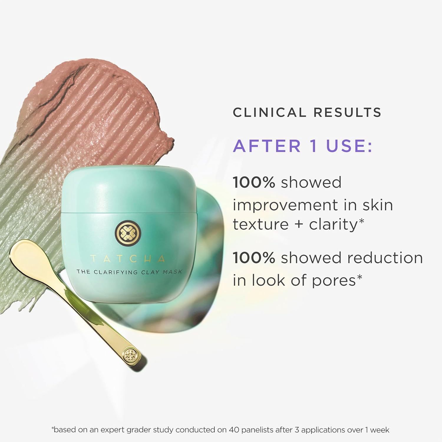 TATCHA Clarifying Clay Mask - Exfoliating Pore Treatment for Deep Cleansing | 50 ml | 1.7 oz