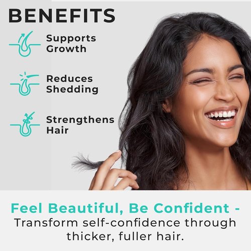 Hair Plus MD Hair Growth Supplement - Boost Hair Growth & Density | 120 Capsules, Gluten-Free & Non-GMO