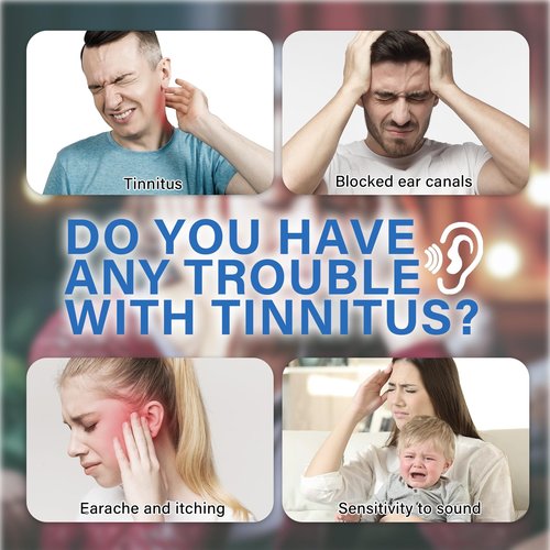 Tinnitus Relief for Ringing Ears, Natural Ingredients Tinnitus Ear Ringing Relief, Effective Tinnitus Treatment to Reduce Ear Noise & Improve Hearing for Men & Women