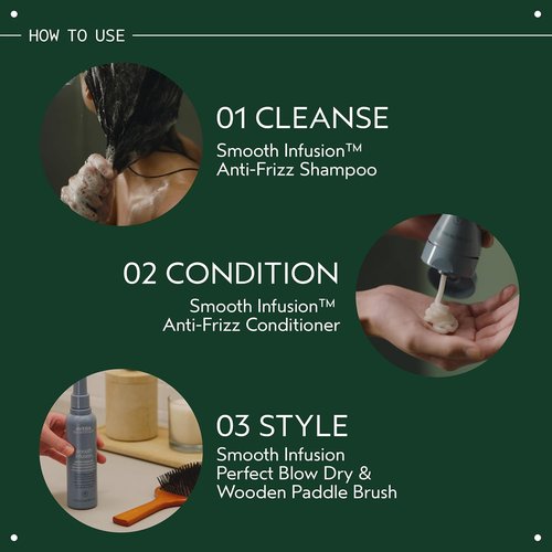 Aveda Smooth Infusion Anti-Frizz Conditioner - Smoothing Formula for Medium & Thick Hair | 99% Naturally Derived