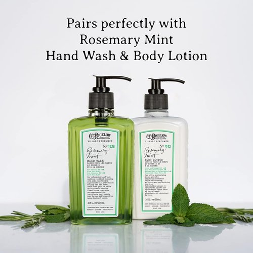C.O. Bigelow Rosemary Mint Body Wash - Moisturizing Formula with Aloe Vera | 10 Fl Oz