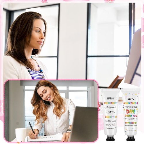 Loopeer 24 Pcs Administrative Professionals Day Gifts Bulk Hand Cream Travel Size Moisturizing Lotion Set for Admin Assistants Office Staff Coworkers Employee Appreciation Gifts Women Men