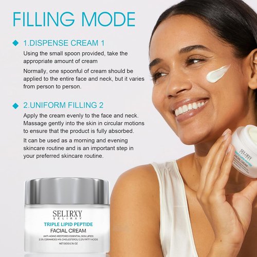 Nodfens Triple Lipid Peptide Cream - Anti-Aging Moisturizer for Radiant, Smooth Skin - Advanced Recovery Formula