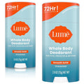 Lume Whole Body Deodorant - Smooth Solid Stick for 72-Hour Odor Control - Aluminum & Baking Soda Free - 2.6 oz (Pack of 2)