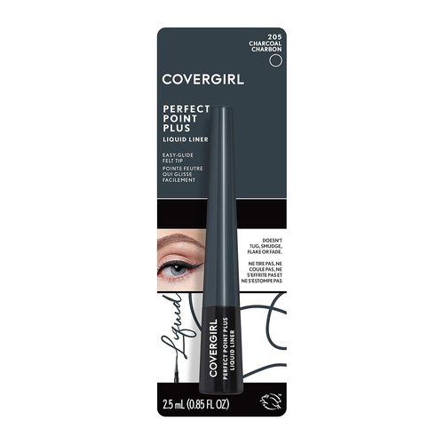 Covergirl Perfect Point Plus Liquid Eyeliner - Charcoal, Precision Tip, 0.08 Fl. Oz.