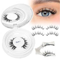 Higu clace Magnetic Eyelashes 1Pairs Magnetic Eyelashes with Applicator Soft Magnetic Lashes Natural Look Wispy Manga Lashes Without Eyeliner Easy to Wear and Remove (DJCX-I02)