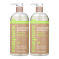 Renpure Coconut Milk & Vitamin E Moisturizing Body Wash - Gently Cleanses & Restores Moisture Balance - For Soft, Hydrated & Healthy-Looking Skin - With Coconut Oil & Vitamin E - 24 Fl Oz, 2 Pack