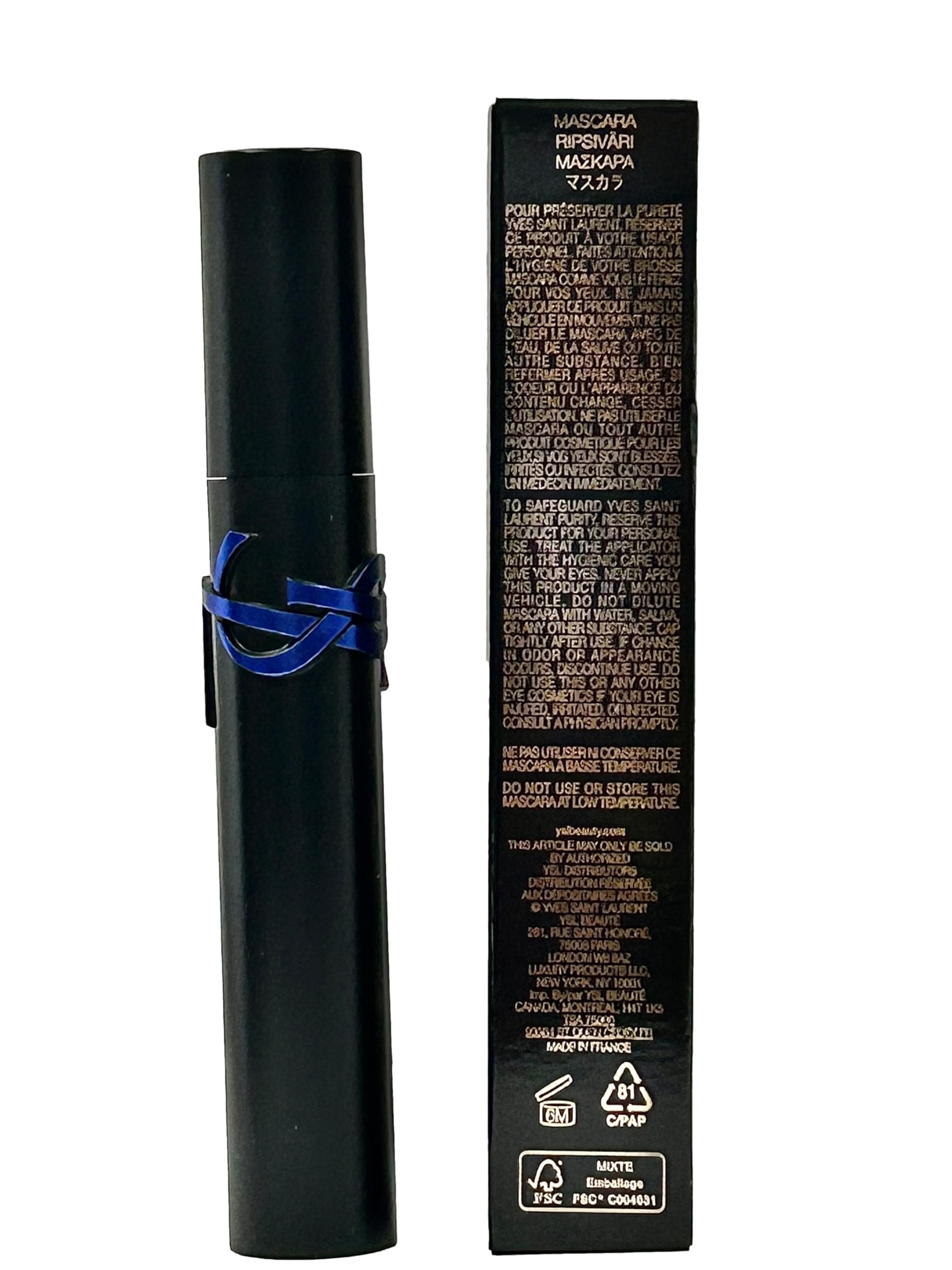 Yves Saint Laurent Lash Clash Waterproof YSL Mascara Extreme Volume Black # 1-8.6 ML 0.29 FL OZ