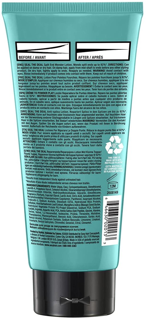 SexyHair Healthy Seal The Deal Split End Mender Lotion - Nourishes & Repairs All Hair Types