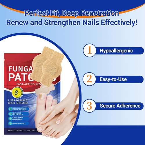 Toenail Fungus Treatment Extra Strength - 21 Pcs Fungal Nail Patches, Foot Nails Repair & Strengthen Patches for Women & Men (1 Count (Pack of 21))