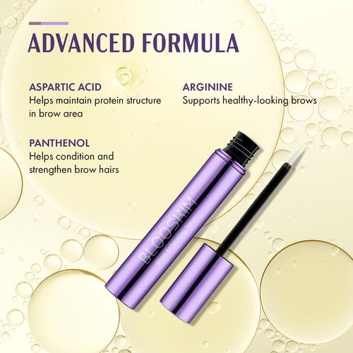 Blooskim Eyebrow Growth Serum for Women & Men – Natural Brow Enhancing Serum to Grow Thicker, Fuller Brows Fast – Nourishing Eyebrow Hair Growth