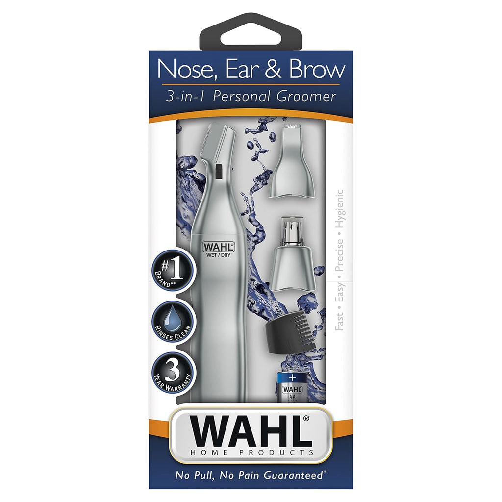 Wahl Men's Nose Hair Trimmer - Precision Detail Trimming for Eyebrows, Neckline, Nose & Ears | Model 5545-400