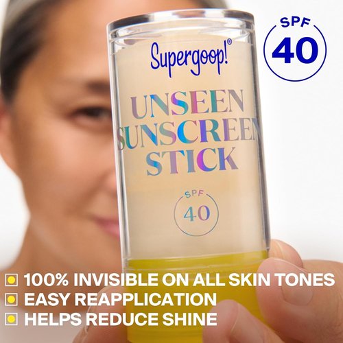 Supergoop! Unseen Sunscreen Stick - SPF 40 - Clear & Invisible Protection - 0.7 fl oz