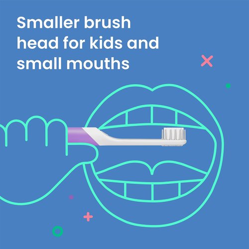 quip Sonic Toothbrush Replacement Heads for Kids - 3 Pack - Verified quip Small Brush Head Refills for Electric Toothbrushes - Soft Bristles, Compact & Flexible - Last 3 Months Each