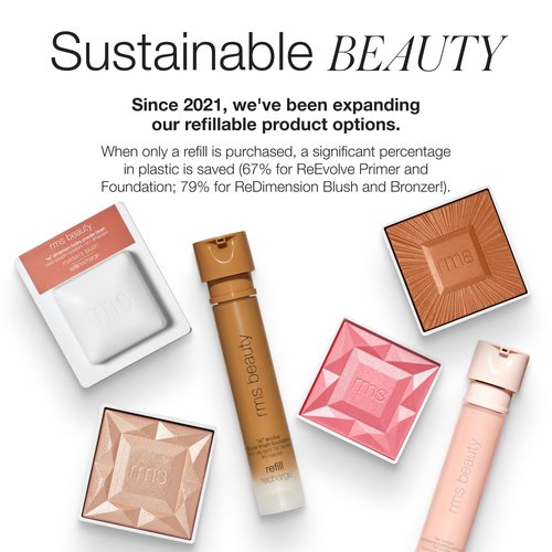 RMS Beauty ReEvolve Medium Coverage Liquid Foundation – Skincare-Infused, Natural Finish – Non-Comedogenic & Silicone-Free – 12-Hour Wear – Refillable – 1.0 fl oz