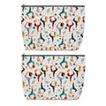 Lovdazzles 2pcs Yoga Gifts for Women Makeup Bag Yoga Accessories for Women Cosmetic Bag, Instructor Teacher Toiletry Accessories Organizer Pilates Gifts for Girls Teachers Friends Sisters